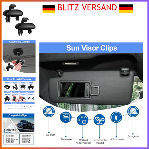 Sonnenblende clip set teilig - sonnenblende,
